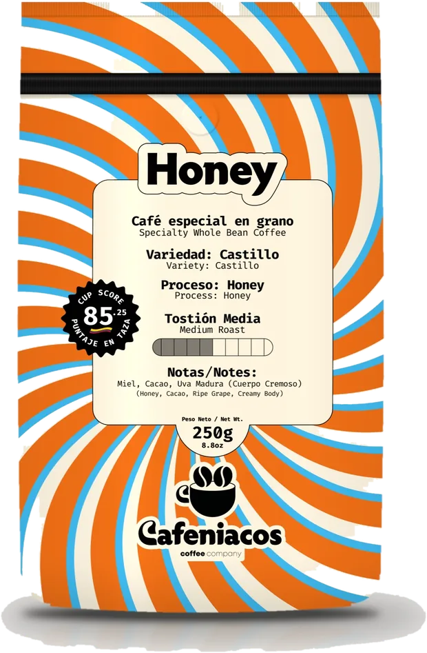 Bolsa de café Proceso Honey